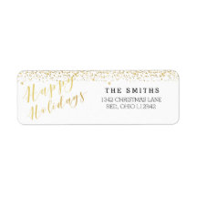 Happy Holidays Classic Typografie & Glitzer