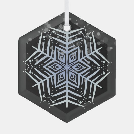 Happy Holidays Classic Vintag Ornament Aus Glas (Vorderseite)