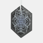 Happy Holidays Classic Vintag Ornament Aus Glas (Vorderseite Links)