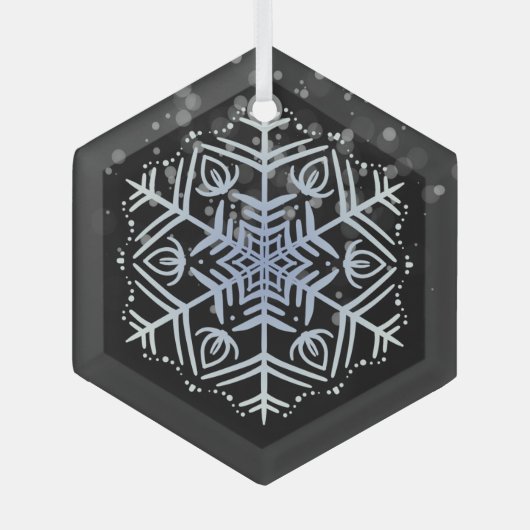 Happy Holidays Classic Vintag Ornament Aus Glas (Vorderseite)