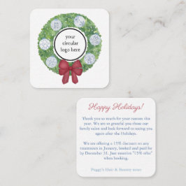 Happy Holidays Client Vielen Dank Coupon Code Mitteilungskarte