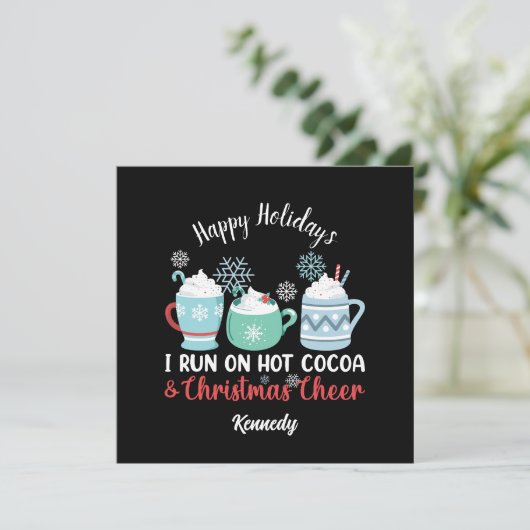 Happy Holidays - Cocoa & Christmas Cheer (Stehend Vorderseite)