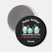 Happy Holidays - Cocoa & Christmas Cheer Magnet (Vorderseite/Rückseite)