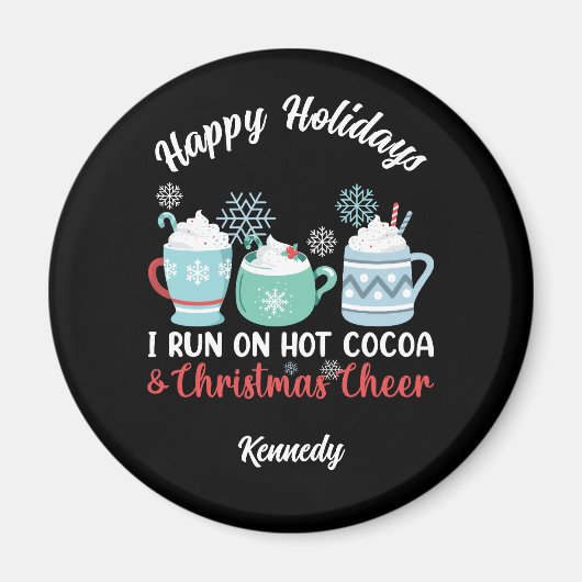 Happy Holidays - Cocoa & Christmas Cheer Magnet (Vorne)