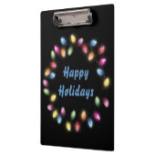 Happy Holidays Colorful & Festivals Weihnachten Li Klemmbrett (Links)