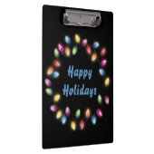 Happy Holidays Colorful & Festivals Weihnachten Li Klemmbrett (Rechts)