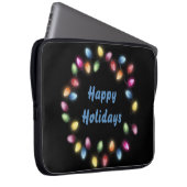 Happy Holidays Colorful & Festivals Weihnachten Li Laptopschutzhülle (Vorne Rechts)