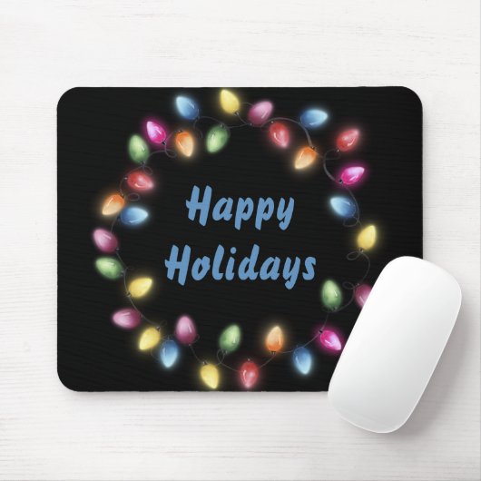 Happy Holidays Colorful & Festivals Weihnachten Li Mousepad (Mit Mouse)