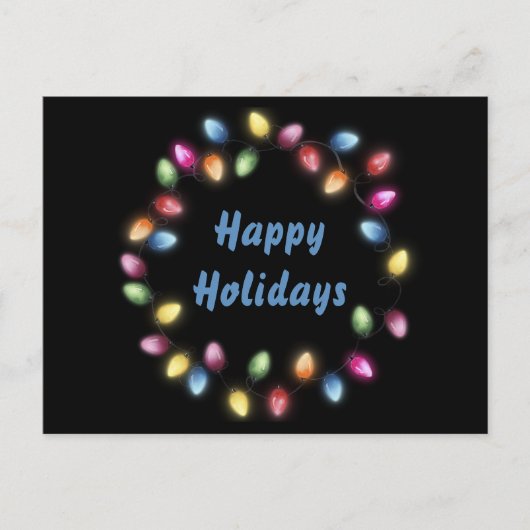 Happy Holidays Colorful & Festivals Weihnachten Li Postkarte (Vorderseite)