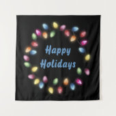 Happy Holidays Colorful & Festivals Weihnachten Li Wandteppich (Vorderseite)