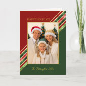 Happy Holidays Colorful Foto Weihnachten Karte (Vorderseite)