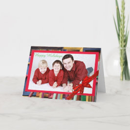 Happy Holidays Colorful Frames Weihnachtskarte Feiertagskarte