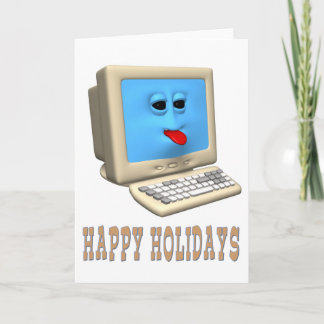 HAPPY HOLIDAYS COMPUTER GREETING GIFTS FEIERTAGSKARTE