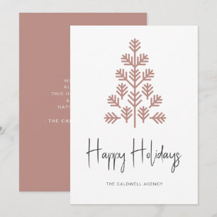 Happy Holidays Corporate Business Holiday Card Feiertagskarte