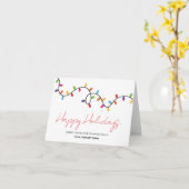 Happy Holidays Corporate Falted Weihnachtskarte Karte (Gelbe Blume)