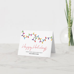 Happy Holidays Corporate Falted Weihnachtskarte Karte