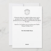 Happy Holidays Corporate Foto Weihnachten (Rückseite)