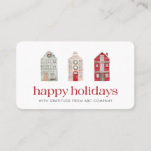 Happy Holidays Corporate Vielen Dank Red