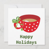 Happy Holidays Cosy Teacup (Vorderseite)