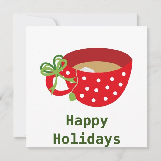 Happy Holidays Cosy Teacup (Vorderseite)