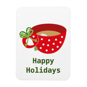 Happy Holidays Cosy Tee Magnet