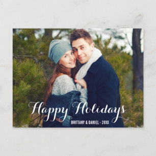 Happy Holidays Couple Foto Postcard W Feiertagspostkarte