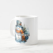 Happy Holidays | Cozy Little Snowman Kaffeetasse (Vorderseite Links)