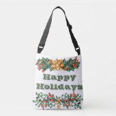 Happy Holidays Crossbody Bag Tragetaschen Mit Langen Trägern (Vorderseite)