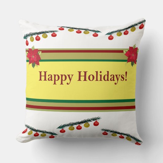 Happy Holidays Cushion Kissen (Vorderseite)