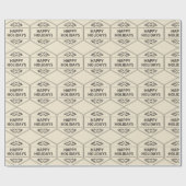 Happy Holidays Custom Background Geschenkpapier (Flach)
