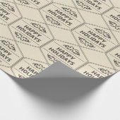 Happy Holidays Custom Background Geschenkpapier (Ecke)
