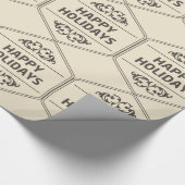 Happy Holidays Custom Background Geschenkpapier (Ecke)