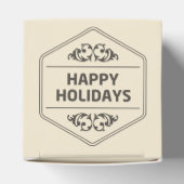Happy Holidays Custom Background Geschenkschachtel (Oben)