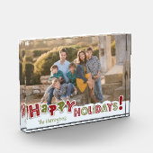 Happy Holidays Custom Foto & Name Foto Block (Links)