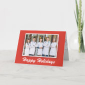Happy Holidays Custom Foto | Unternehmen Feiertagskarte (Vorderseite)