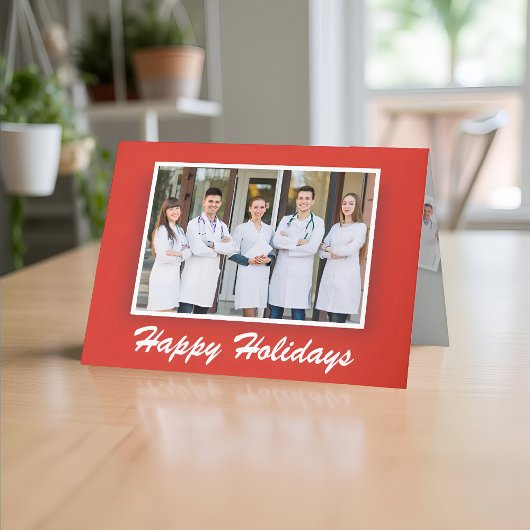 Happy Holidays Custom Foto | Unternehmen Feiertagskarte