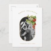 Happy Holidays Custom Foto Weihnachten (Vorne/Hinten)