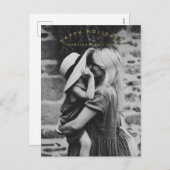 Happy Holidays Custom Foto Weihnachten (Vorne/Hinten)