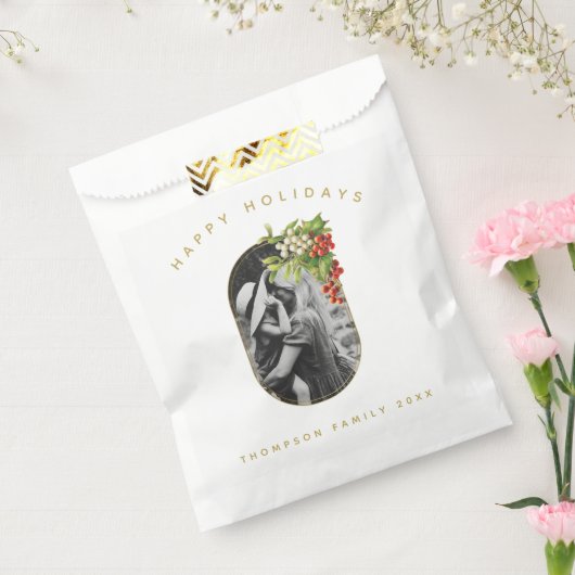 Happy Holidays Custom Foto Weihnachten Geschenktütchen (Versiegelt)