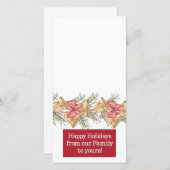happy holidays customizable photo card feiertagskarte (Vorne/Hinten)