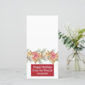 happy holidays customizable photo card feiertagskarte (Stehend Vorderseite)