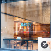 Happy Holidays Customize Fensteraufkleber (Café-Fenster)