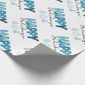 Happy Holidays Customize Geschenkpapier (Ecke)