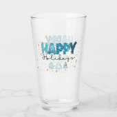 Happy Holidays Customize Glas (Rückseite)