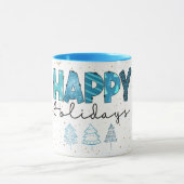 Happy Holidays Customize Tasse (Zentrum)