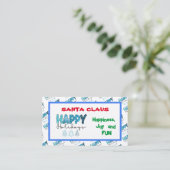 Happy Holidays Customize Visitenkarte (Stehend Vorderseite)