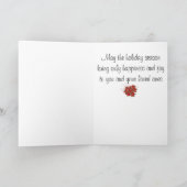 Happy Holidays Dance Teacher Card Feiertagskarte (Innenseite)