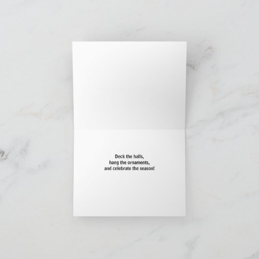 Happy Holidays Dankeskarte (Innenseite)