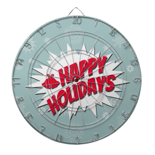 Happy Holidays Dartscheibe (vorne)