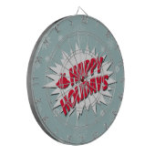 Happy Holidays Dartscheibe (Vorderseite Links)